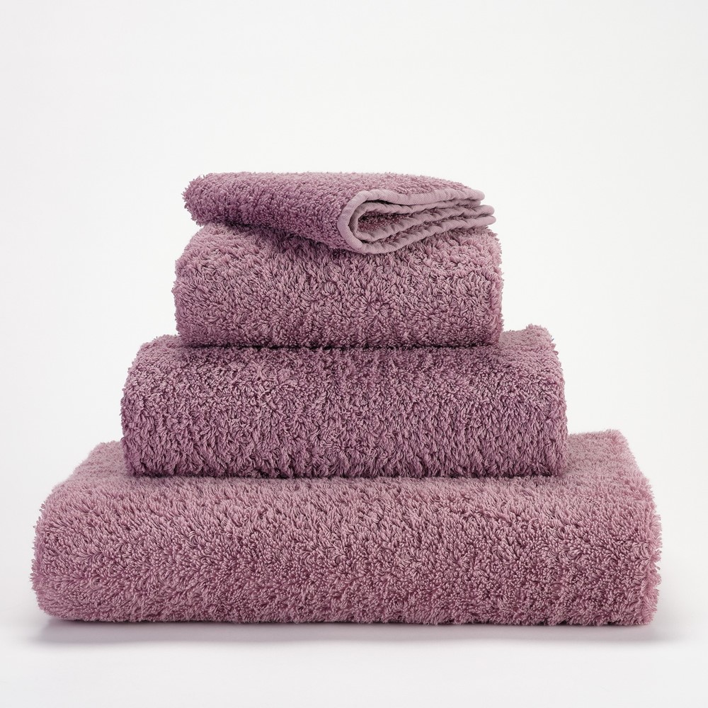 Super Pile Plain Bathroom Towels by Designer Abyss & Habidecor 440 in Orchid